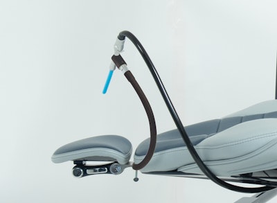 The hands-free high-volume evacuator. Image courtesy of DentalEZ.