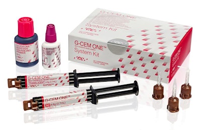 The G-Cem One kit. Image courtesy of GC America.