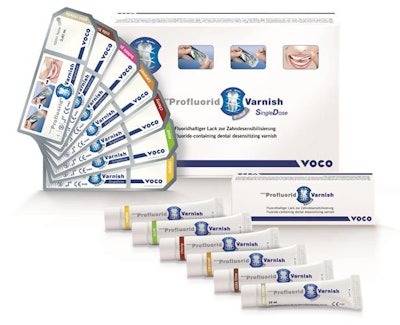 Profluorid varnish. Image courtesy of Voco.
