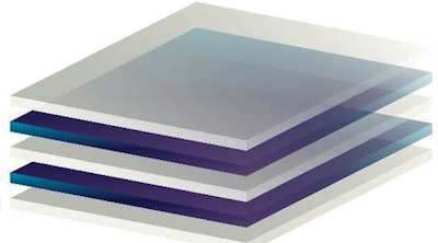 3M's Clarity Aligners Flex employs a five-layer construction. Image courtesy of 3M Oral Care.