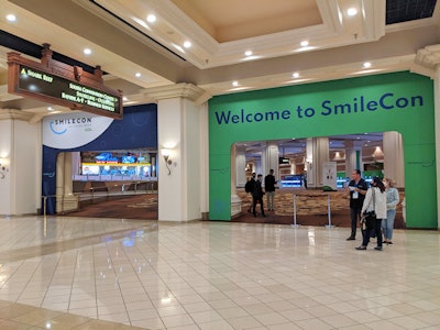 Staff would complete a health and safety check before attendees could enter SmileCon.