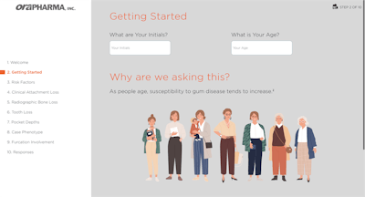 The MyPerioHealth app.