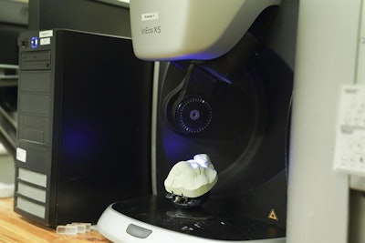 A mold for a custom bolus for cancer patients receiving radiation therapy. Image courtesy of the U.S. Air Force and taken by Senior Airman Spencer Tobler.