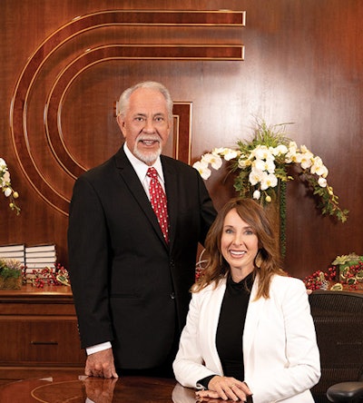 Jim Glidewell and Stephenie Goddard. Image courtesy of Glidewell.