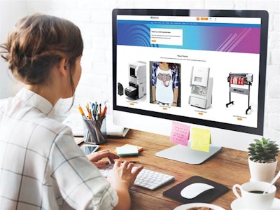 The redesigned online store. Image courtesy of Roland DGA.