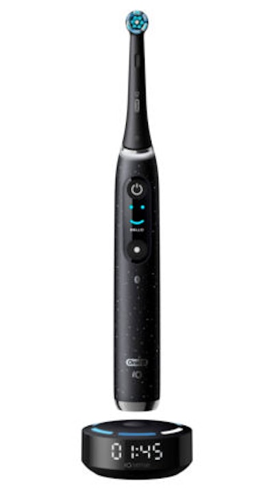 The iO10 smart toothbrush. Image courtesy of Oral-B.