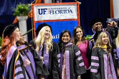 The 2021 UF College of Dentistry commencement ceremony. Image courtesy of UF College of Dentistry.