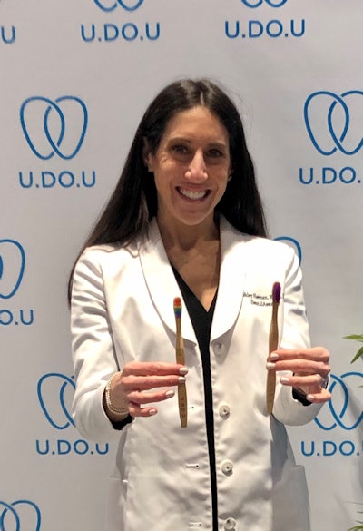 Ashley Heenan, a dental hygienist who founded the sustainable oral care product line U.Do.U.