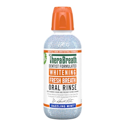 The Dazzling Mint Whitening Rinse. Image courtesy of TheraBreath.