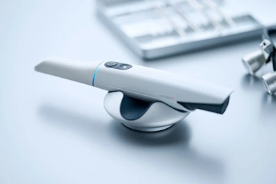 The Trios 5 Wireless. Image courtesy of 3Shape.