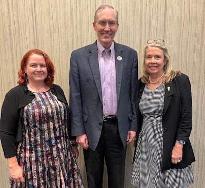 JoAnna M. Scott, PhD; Dr. Gregg Gilbert; and Dr. Martha Ann Keels, PhD. Image courtesy of the ADA.