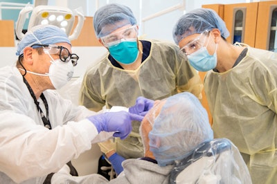 The Texas A&M University School of Dentistry dentistry students.