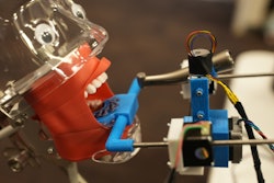 The robot prototype that students at the University of South Dakota School of Mines and Technology developed with a dentist.