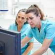 Female Dentists Computer