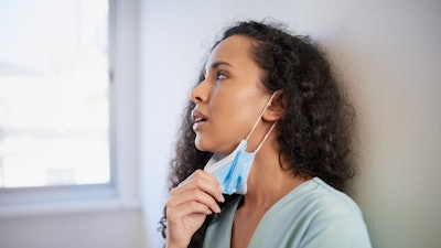 Stressed Woman Dentist