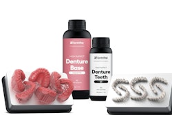 The SprintRay high-impact denture resins.