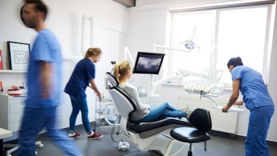 Dental Office Busy Staff