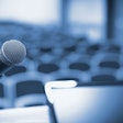 Business Conference Empty Microphone
