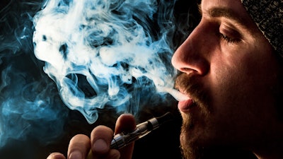 Vaping E Cigarette Man