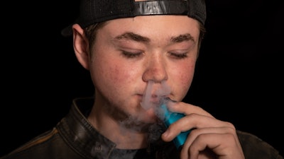 Vaping Teenager