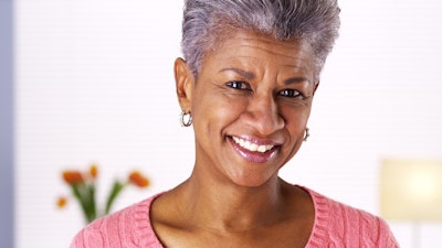 Woman Black Older Smiling