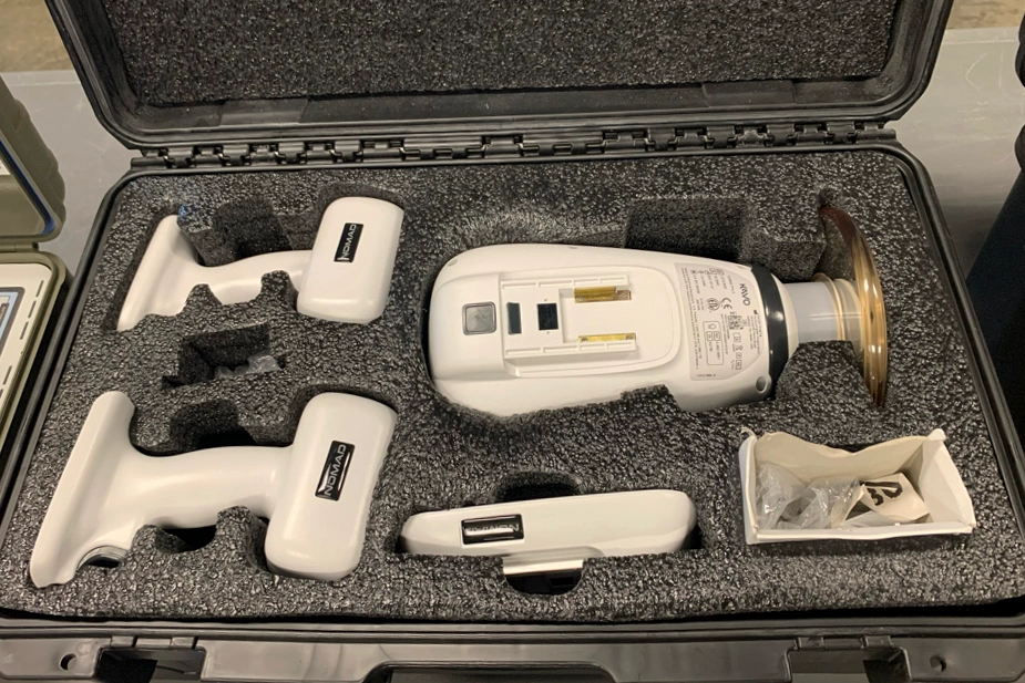 A DFIS sits on display during operational testing at Fort Liberty, NC, on September 12, 2023. The U.S. Army Test and Evaluation Activity partnered with the U.S. Army Medical Materiel Development Activity and 257th Medical Company (Dental Area Support) recently during operational testing of the DFIS, the FPDS, and the dental amalgamator as part of a wider modernization effort to help meet the future frontline dental care needs of U.S. service members. During the operational testing, medical developers and evaluators with USAMTEAC and USAMMDA worked directly with soldiers belonging to the 257th MCDAS to assess the real-world utility of the FPDS, the DFIS, and the dental amalgamator in a field environment. Photo By T. T. Parish. Image and caption courtesy of the U.S. Army/Released.