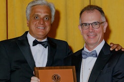 ABOMS Immediate Past President Dr. Bernard Costello is pictured right. The new president, Dr. Pushkar Mehra, is pictured left. Image courtesy of ABOMS.