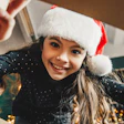 Girl Present Santa Hat