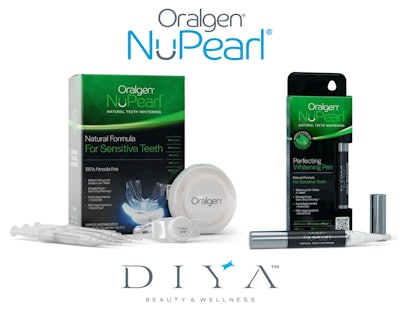 The Oralgen NuPearl whitening system and whitening pen. Images courtesy of DIYA Wellness & Beauty LLC.