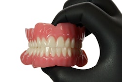 The Flexcera Base Ultra+ resin for printing gingiva is a U.S. Food and Drug Administration 510(k) class II cleared, CE marked, and medical device reporting class I certified medical device. Image and caption courtesy of Desktop Health.