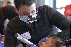 As long-term partners, Dentsply Sirona and TeamSmile hosted several events over the last few years. On Giving Tuesday in 2022, approximately 200 children from schools in Charlotte, NC, received free dental services at the Bank of America Stadium. Image and caption courtesy of Dentsply Sirona.
