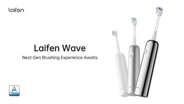 The Laifen Wave dual-action electric toothbrush. Image courtesy of Laifen.