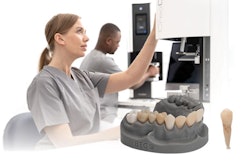 Planmeca and Bego announced a collaboration in which Bego's materials have been validated for the Planmeca Creo C5 dental 3D printer. Image courtesy of Planmeca and Bego.
