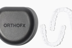 The OrthoFX NiTime invisible aligner. Image courtesy of OrthoFX.