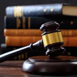 Law Books Gavel
