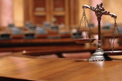 Justice Scales Courtroom