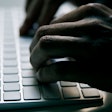 Computer Keyboard Shadow Cyberattack