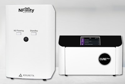 The Nfinity nitrogen generator and CURIE Plus curing station. Image courtesy of Ackuretta.