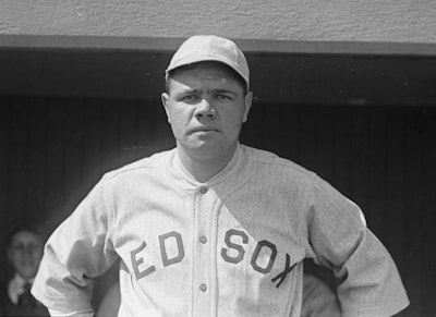 Babe Ruth. Image courtesy of Wikipedia/U.S. Library of Congress.