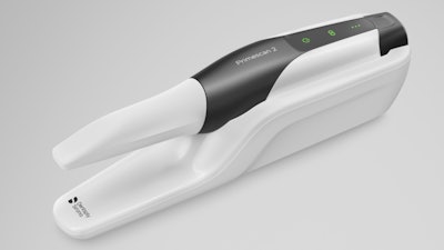 The Primescan 2 intraoral scanner. Image courtesy of Dentsply Sirona.