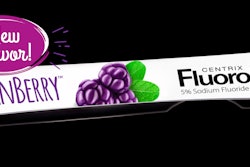 FluoroDose DraganBerry fluoride varnish. Image courtesy of Centrix.