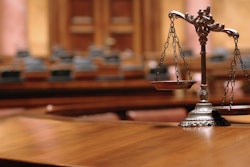 Justice Scales Courtroom