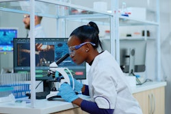 Woman Lab Microscope