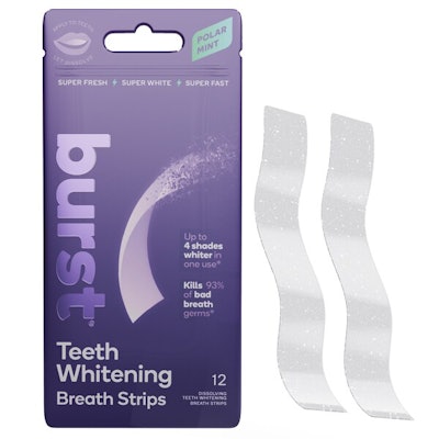 Burst Teeth Whitening Breath Strips. Image courtesy of Burst Oral Care.