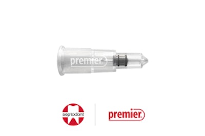 The BufferPro single-use anesthetic buffering solution. Image courtesy of Septodont Inc. and Premier Dental.