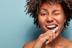 Woman Toothbrushing Wayhome studio
