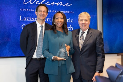 Atlanta-based GSO has established a historic partnership with the John and Lillian Miles Lewis Foundation and committed $8.5 million to establish John Lewis Legacy Scholarships. From left to right: Christopher M. Lazzara, GSO co-founder and trustee; Detria Everson, president and CEO of the John and Lillian Miles Lewis Foundation; and Dr. Randy Kluender, president and chairman of the GSO Board of Trustees. Image and caption courtesy of GSO.