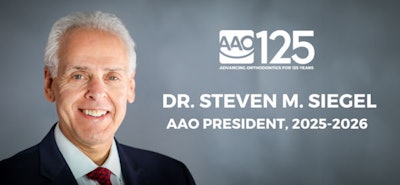 Dr. Steven M. Siegel, AAO president for the 2025-2026 term. Image courtesy of the AAO.