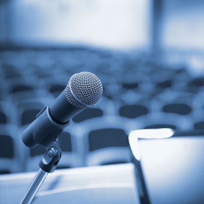 Business Conference Empty Microphone 400