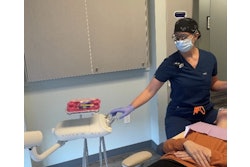 Tray setup and positioning can be key to reducing chronic muscle strain in dental professionals.